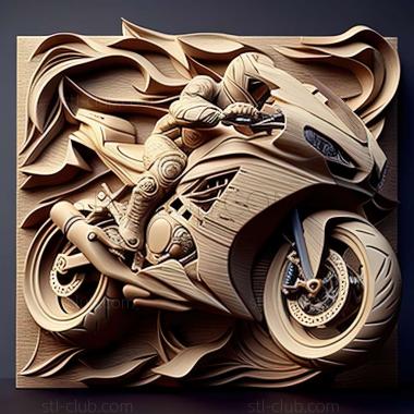 3D модель Kawasaki Ninja 400 (STL)